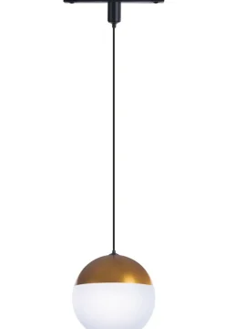 Sklep Kaja Biało-złota głowica do szyny 1-fazowej AZ4635 ELSA | Kaja Oświetlenie