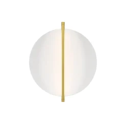 Sklep Kaja Biało-złota lampa ścienna, kształt okręgu MOD279WL-L14G3K z serii MIRA