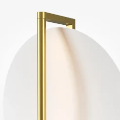 Sklep Kaja Biało-złota lampa ścienna, kształt okręgu MOD279WL-L14G3K z serii MIRA