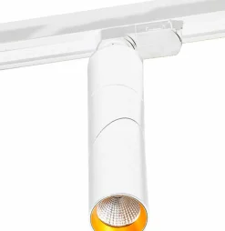 Sklep Kaja Biało-złota lampa LED do szyny 3-fazowej AZ2925 SANTOS | Kaja