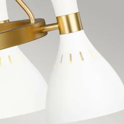 New Biało-złota lampa wisząca 5xE27 FE-JOAN5-MW z serii JOAN Żyrandole Nowoczesne