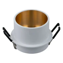 Sklep Kaja Biało-złota oprawa wpustowa, tuba GU10 DL050-01WG REIF | Kaja