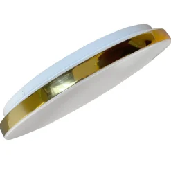 Sklep Kaja Biało-złoty plafon LED barwa neutralna LP-335/1C S 4GD – BABILON