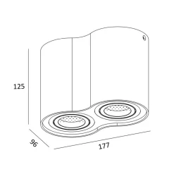 Sklep Kaja Biały downlight do korytarza 50407-WH RONDOO SL2| Kaja Oświetlenie