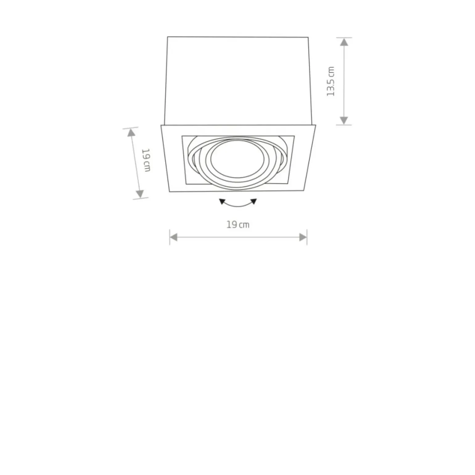 Sklep Kaja downlight natynkowy, prostopadłościan 9495 | Kaja Oświetlenie