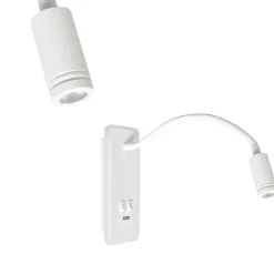 Sklep Kaja Biały kinkiet ścienny na elastycznym ramieniu ML6349 z serii BASE | Kaja Oświetl