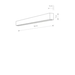 Sklep Kaja kinkiet ścienny ze świetlówką T8 16W 3000K 7567 | Kaja
