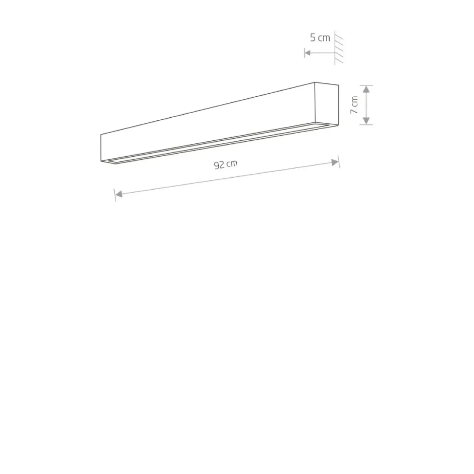 Sklep Kaja kinkiet ścienny ze świetlówką T8 16W 3000K 7567 | Kaja