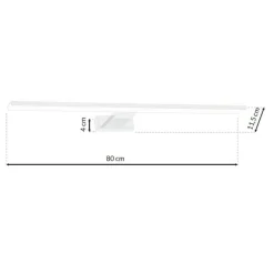 Sklep Kaja Biały kinkiet, idealny nad lustro w łazience ML6337 z serii SHINE | Kaja Oświetl