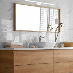 Sklep Kaja Biały kinkiet, idealny nad lustro w łazience ML6337 z serii SHINE | Kaja Oświetl