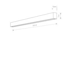 Sklep Kaja kinkiet LED, moc 22W, idealny do korytarza 7566 | Kaja
