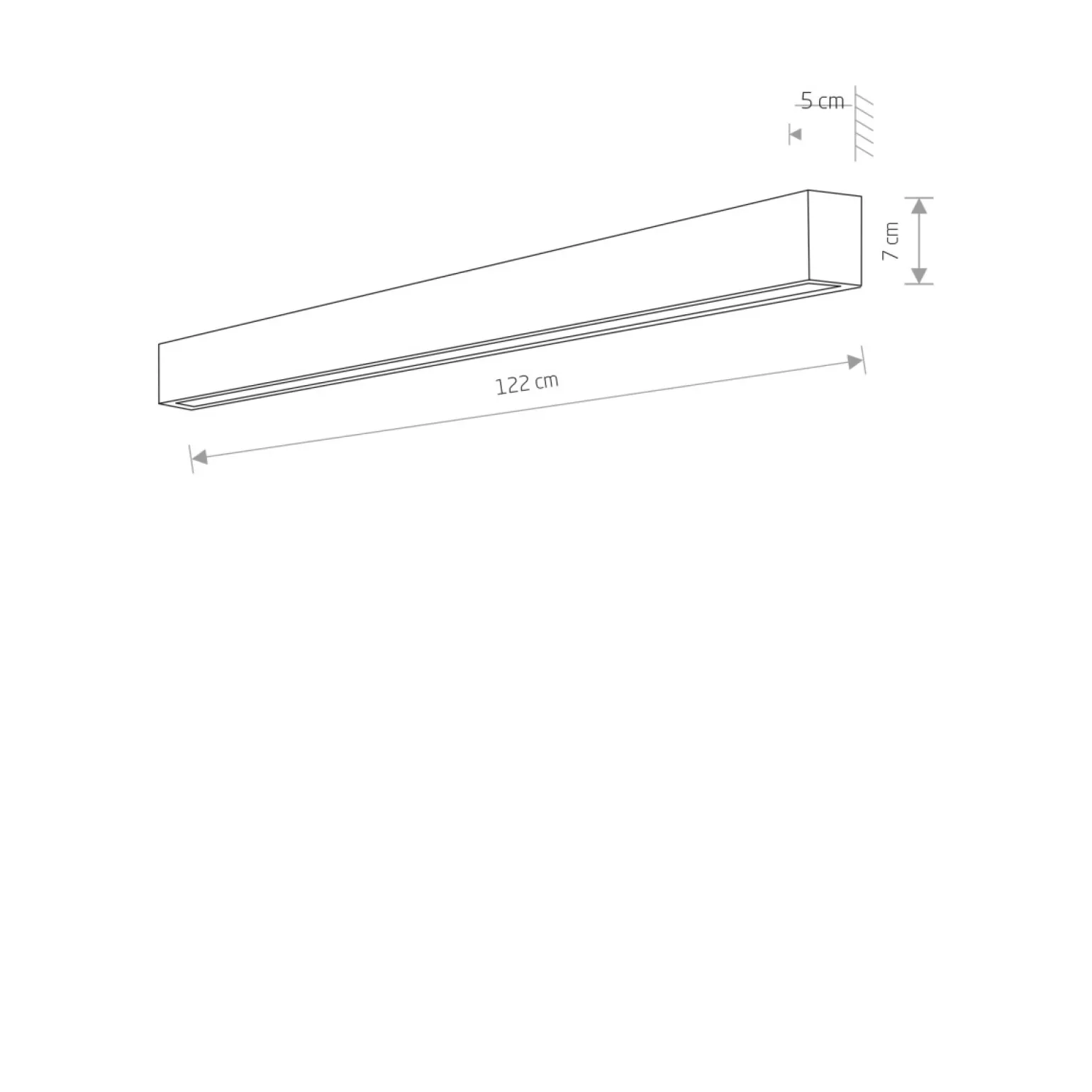 Sklep Kaja kinkiet LED, moc 22W, idealny do korytarza 7566 | Kaja