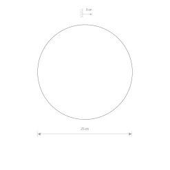 Sklep Kaja kinkiet LED, o mocy 9W, kształt koła 7638 | Kaja Oświetlenie
