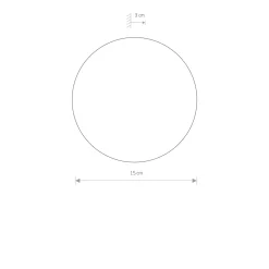 Sklep Kaja kinkiet, w kształcie przylegającego koła 7637 | Kaja Oświetlenie