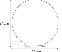 Sklep Kaja Biały klosz w kształcie kuli K-ELEMENT OGRODKULA DO 5035