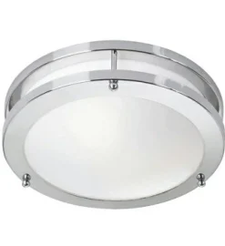 Sklep Kaja Biały ledowy plafon z chromowanymi ramkami 105621 | Kaja Oświetlenie