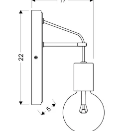 Sklep Kaja Biały, matowy kinkiet ścienny na jedną żarówkę 21-70883 z serii ALTO | Kaja Oświ