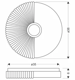Sklep Kaja plafon sufitowy, zintegrowany LED moc 24W 13-24923 z serii SUNNY | Kaja Oś