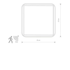 Sklep Kaja plafon z czujnikiem ruchu, duży gwint 10040 | Kaja Oświetlenie