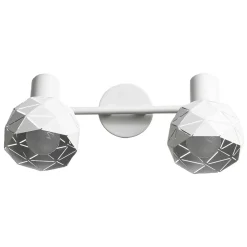 Hot Biały, podwójny reflektor na listwie LP-8069/2WS WH REUS | Kaja Żyrandole Nowoczesne