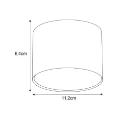 Sklep Kaja spot w kształcie walca, do korytarza K-5133 z serii HORN | Kaja