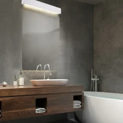 Sklep Kaja Biały, szeroki kinkiet LED 63cm GS-LWA-9W WH IBROS | Kaja Oświetlenie