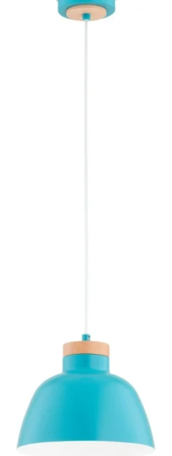 Clearance Błękitna lampa wisząca na jedną żarówkę AL 61357 z serii LORIEN | Kaja Oświetlen Żyrandole Nowoczesne