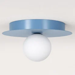 Sklep Kaja Błękitny plafon sufitowy na jedną żarówkę K-5448 z serii ROBIN