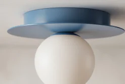 Sklep Kaja Błękitny plafon sufitowy na jedną żarówkę K-5448 z serii ROBIN