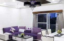 Sklep Kaja Bogaty żyrandol z funkcją sleep DRS8006/3 TR BL | Kaja Oświetlenie