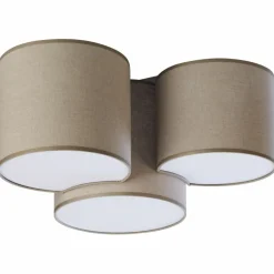 Clearance Brązowa, abażurowa lampa sufitowa TK 6591 MONA | Kaja Oświetlenie Żyrandole Nowoczesne