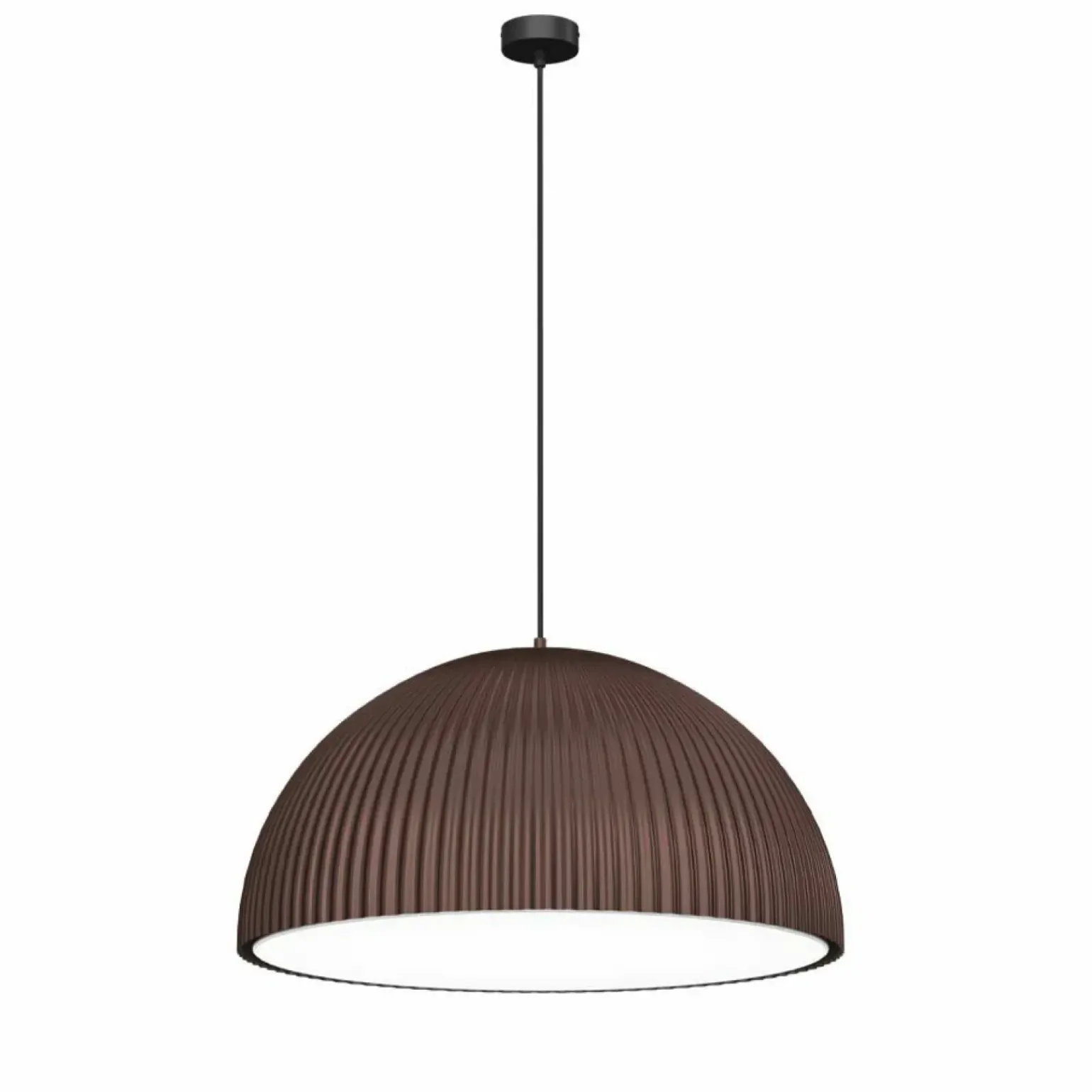 Best Sale Brązowa, kopułowa lampa wisząca 60x30cm ANT 5039 GANDRA | Kaja Żyrandole Nowoczesne
