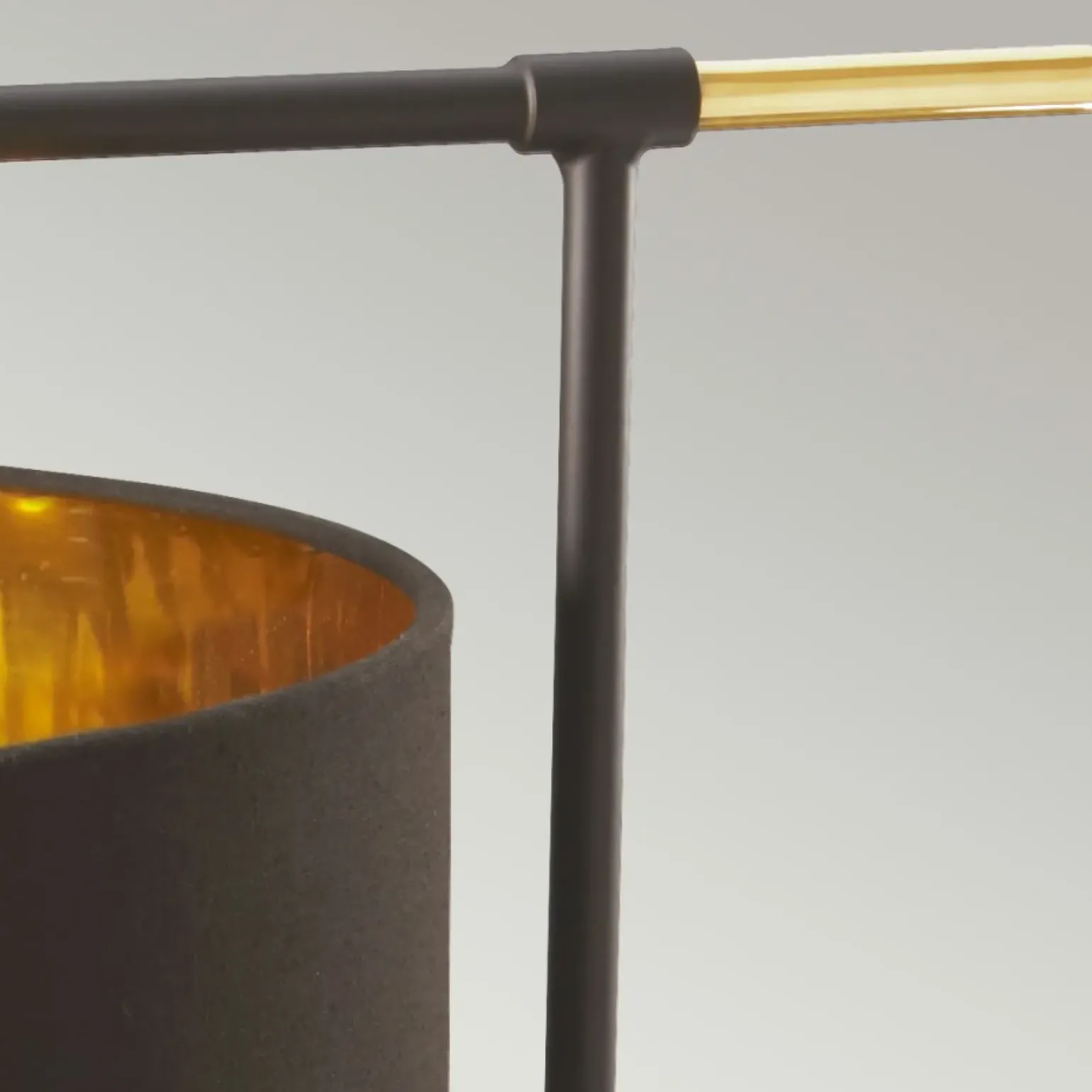 Sklep Kaja Brązowa lampa stołowa, do gabinetu BALANCE-TL-BRPB z serii BALANCE