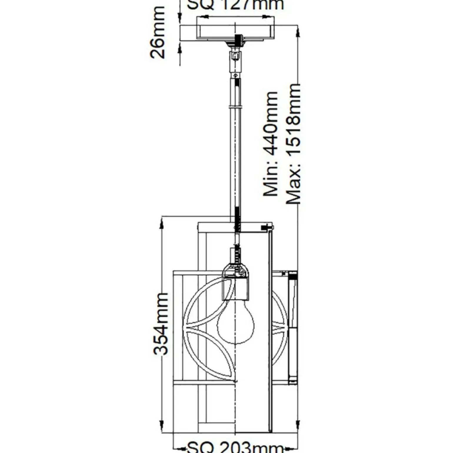 Cheap Brązowa lampa wisząca geometryczna FE-REMY-P-C z serii REMY Żyrandole Nowoczesne