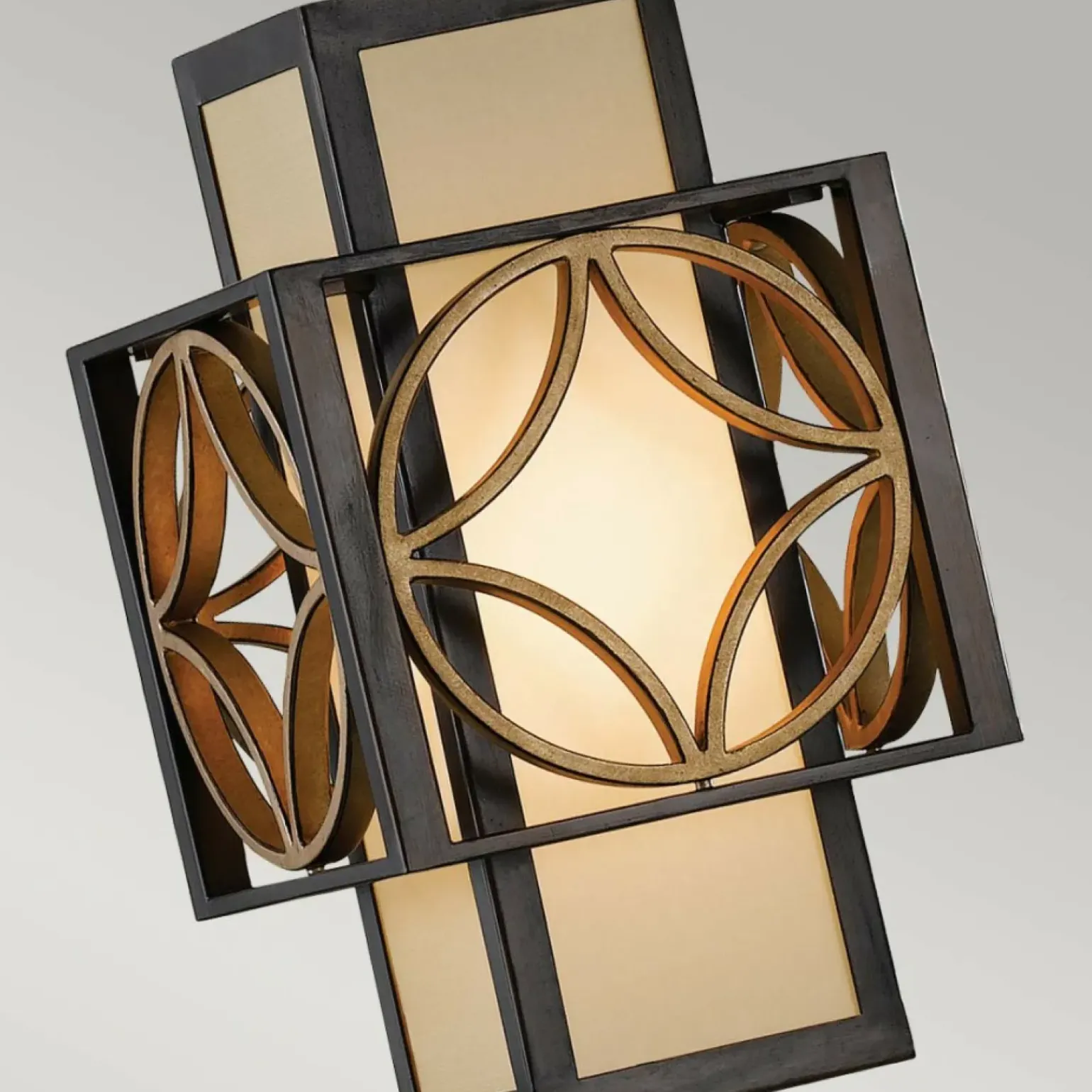 Cheap Brązowa lampa wisząca geometryczna FE-REMY-P-C z serii REMY Żyrandole Nowoczesne