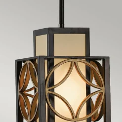 Cheap Brązowa lampa wisząca geometryczna FE-REMY-P-C z serii REMY Żyrandole Nowoczesne