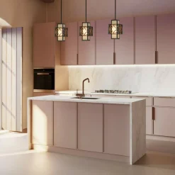 Cheap Brązowa lampa wisząca geometryczna FE-REMY-P-C z serii REMY Żyrandole Nowoczesne