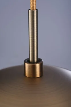 Hot Brązowa lampa wisząca LED z dużym kloszem AZ3341 HELENA | Kaja Żyrandole Nowoczesne