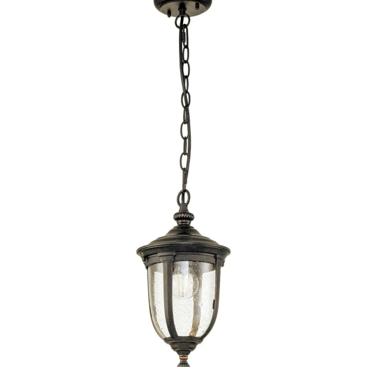 Sklep Kaja Brązowa lampa wisząca, ozdobne szkło CL8-S z serii CLEVELAND