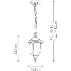 Sklep Kaja Brązowa lampa wisząca, ozdobne szkło CL8-S z serii CLEVELAND