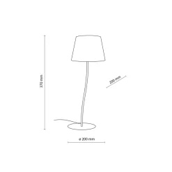 Sklep Kaja Brązowa lampka z lnianym abażurem TK 16027 NICOLA BROWN | Kaja