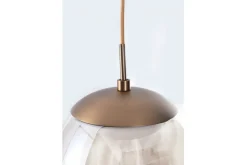 Best Sale Brązowa wisząca lampa LED z kloszem AZ3342 HELENA | Kaja Oświetlenie Żyrandole Nowoczesne