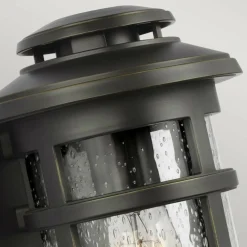 Sklep Kaja Brązowy kinkiet elewacyjny, szkło FE-NEWPORT-S-ANBZ z serii NEWPORT