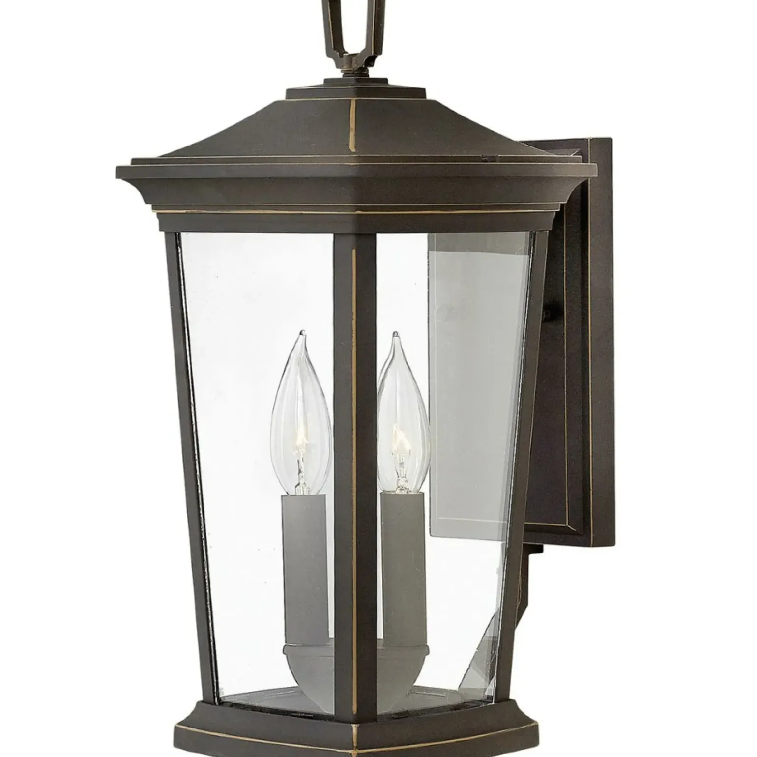 Sklep Kaja Brązowy kinkiet zewnętrzny, 2xE14 HK-BROMLEY2-M z serii BROMLEY