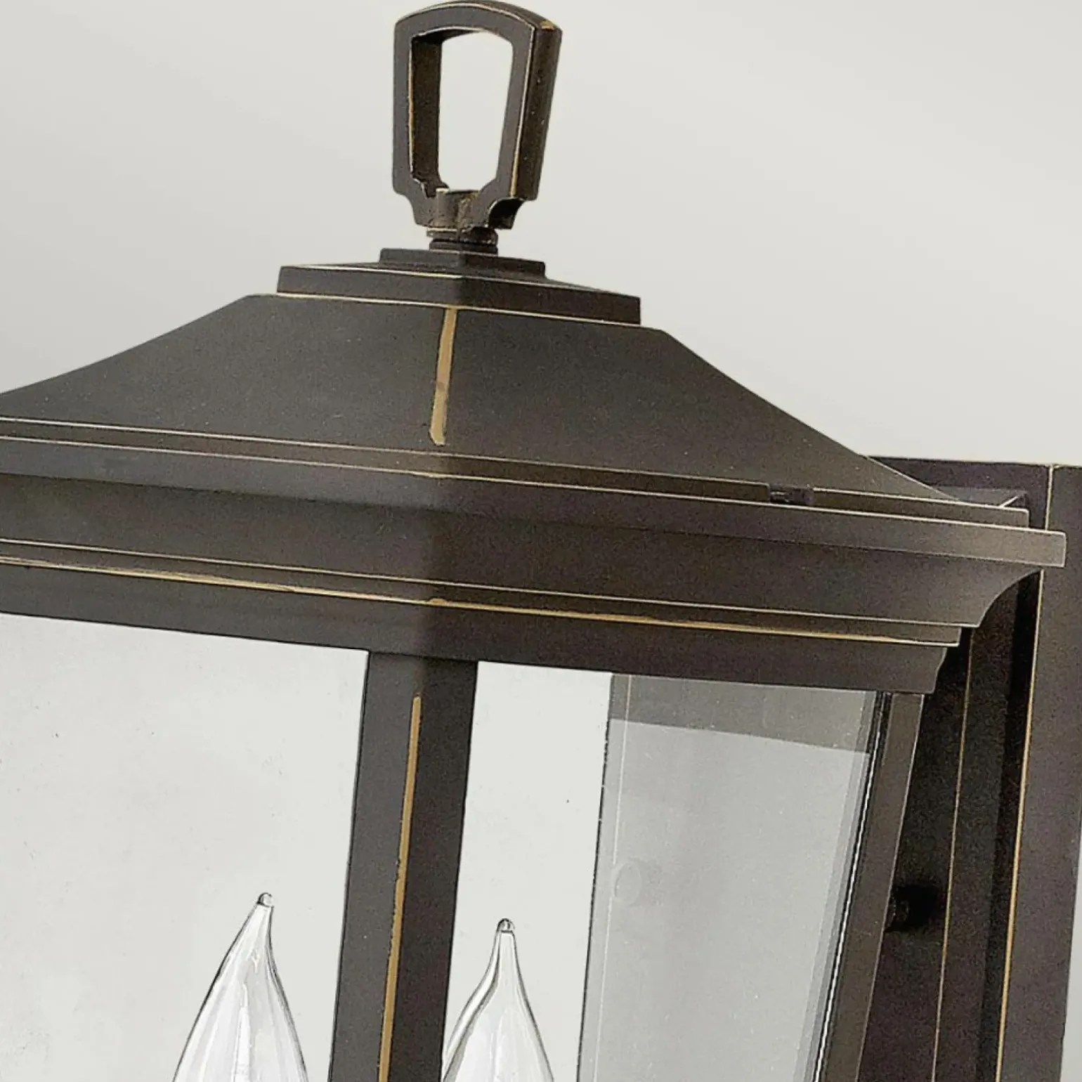 Sklep Kaja Brązowy kinkiet zewnętrzny, 2xE14 HK-BROMLEY2-M z serii BROMLEY