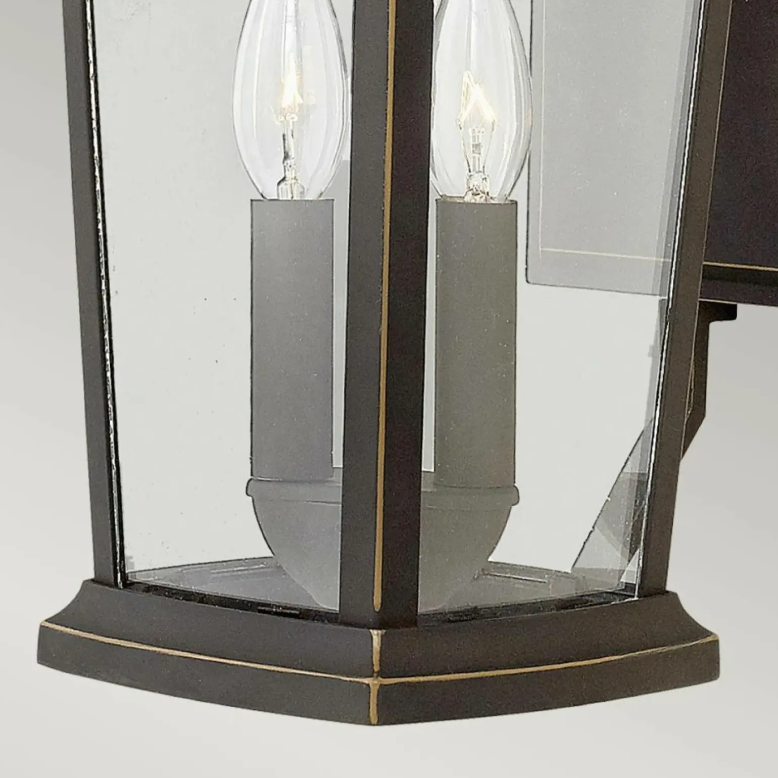 Sklep Kaja Brązowy kinkiet zewnętrzny, 2xE14 HK-BROMLEY2-M z serii BROMLEY