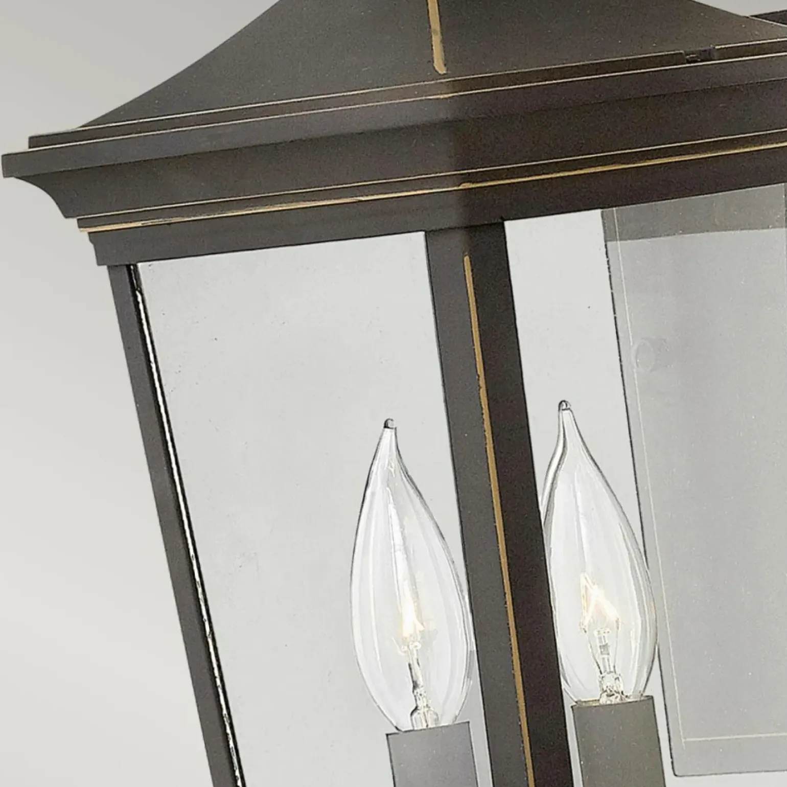 Sklep Kaja Brązowy kinkiet zewnętrzny, 2xE14 HK-BROMLEY2-M z serii BROMLEY