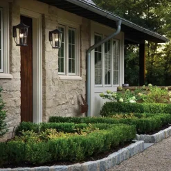 Sklep Kaja Brązowy kinkiet zewnętrzny, 2xE14 HK-BROMLEY2-M z serii BROMLEY