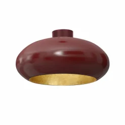 Hot Burgundowa lampa wisząca, ze złotym wnętrzem LX 1686 z serii COMPO Żyrandole Nowoczesne