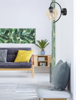 Sklep Kaja Bursztynowy kinkiet ścienny, z dekoracyjnym kloszem K-5192 serii DIUNA